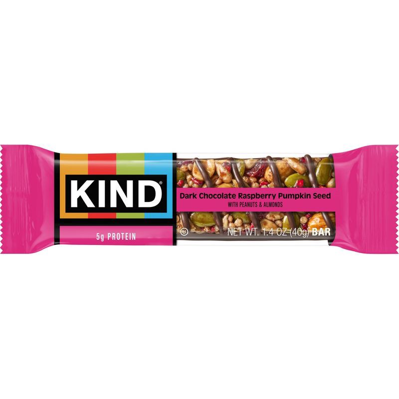 slide 5 of 10, KIND Bars Dark Chocolate Raspberry Pumpkin Seed Gluten Free Snacks - 8.4oz/6ct, 6 ct; 8.4 oz