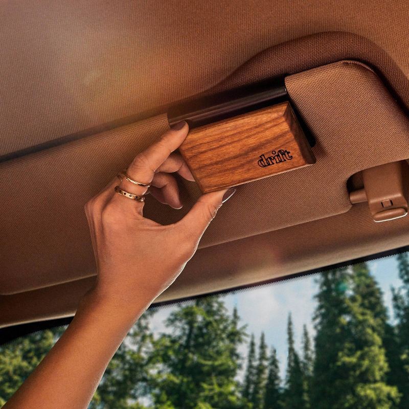slide 2 of 2, Drift Co Car Air Freshener Wood Starter Set Teak Scent: Drift Goods Wooden Freshener, Best Fragrance for Cars, 1 ct