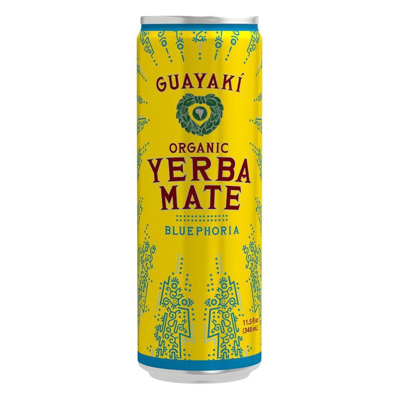 slide 1 of 6, Guayaki Yerba Mate Bluephoria - 11.5 fl oz Can, 11.5 fl oz