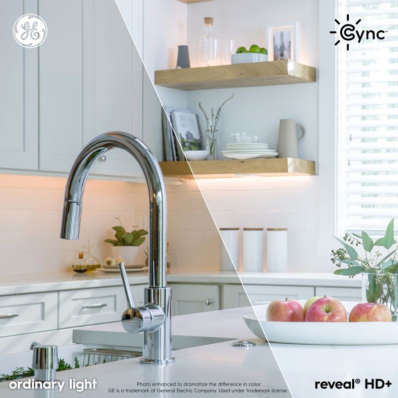 slide 3 of 12, GE Household Lighting GE 3pk Cync Reveal Full Color A19, 3 ct