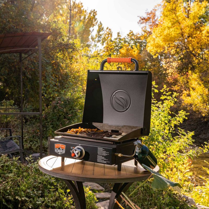 slide 4 of 4, Blackstone On-The-Go Tabletop Griddle with Hood Model 12500 btu #1900 Black, 1 ct