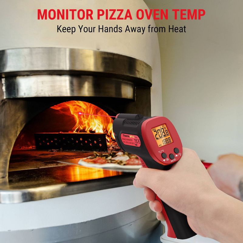 slide 3 of 9, ThermoPro Infrared Instant Read Thermometer Gun, 1 ct