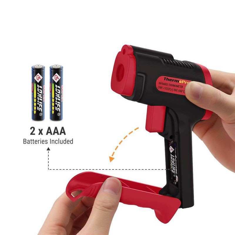 slide 7 of 9, ThermoPro Infrared Instant Read Thermometer Gun, 1 ct