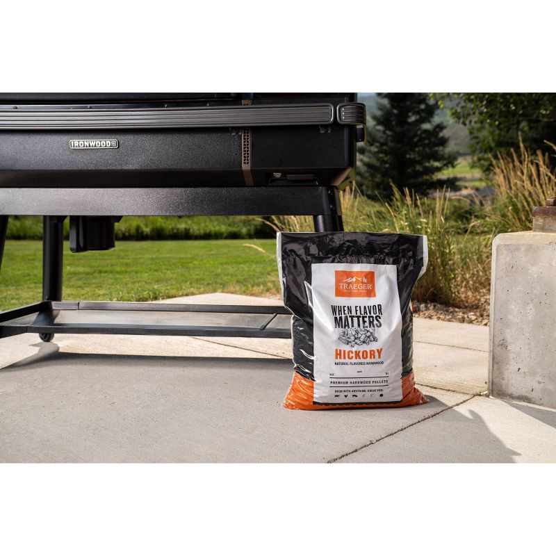 slide 4 of 7, Traeger Hickory Pellets 18lbs Wood, 18 lb