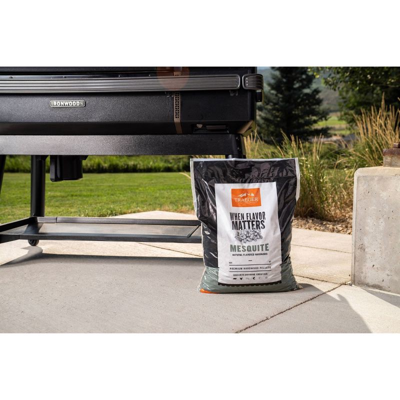 slide 4 of 7, Traeger Mesquite Pellets 18lbs Wood, 18 lb