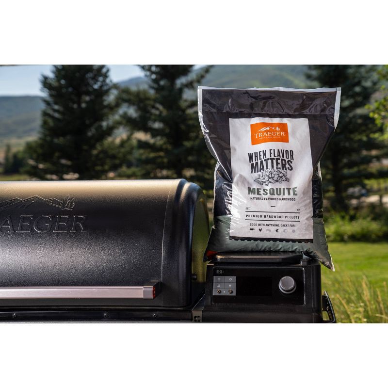 slide 5 of 7, Traeger Mesquite Pellets 18lbs Wood, 18 lb