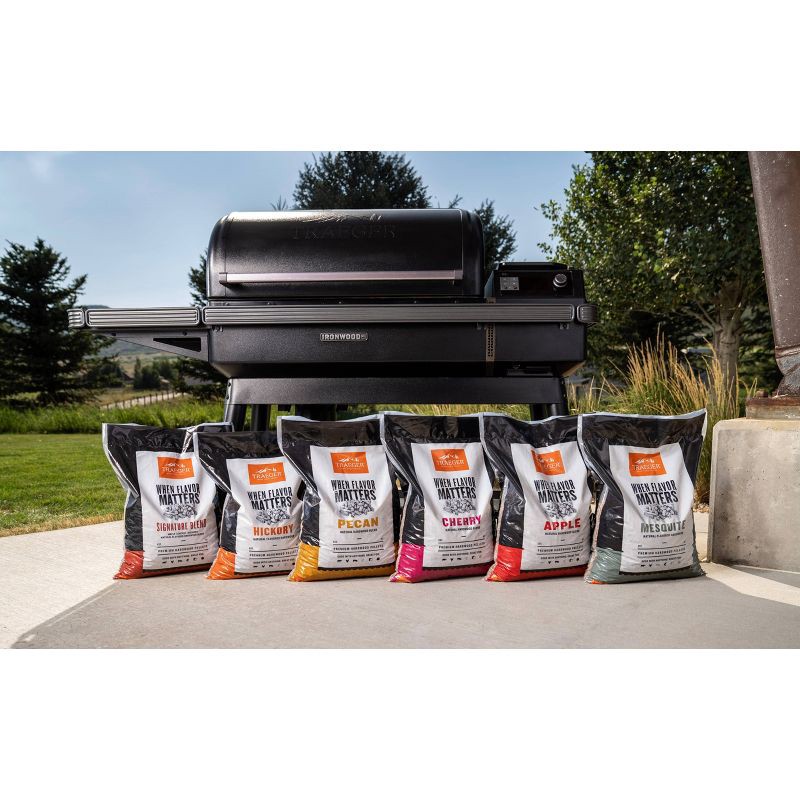 slide 7 of 7, Traeger Mesquite Pellets 18lbs Wood, 18 lb