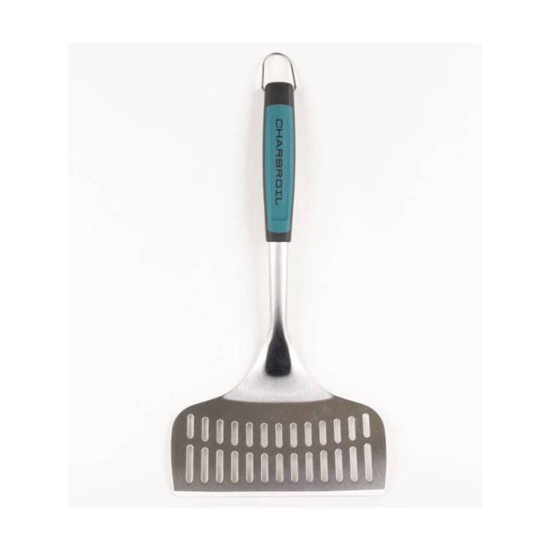 slide 4 of 4, Char-Broil Comfort Grip Double Wide Heat-Resistant Grill Spatula Stainless Steel Silver, 1 ct