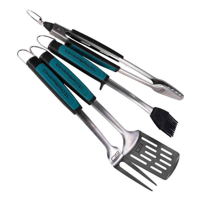 slide 2 of 5, Char-Broil 4pc Comfort Grip Tool Heat-Resistant Grill Cookware Set, 4 ct
