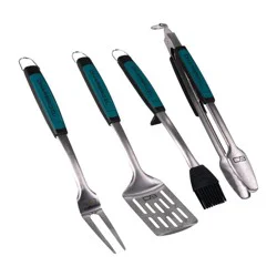 Char-Broil 4pc Comfort Grip Tool Heat-Resistant Grill Cookware Set
