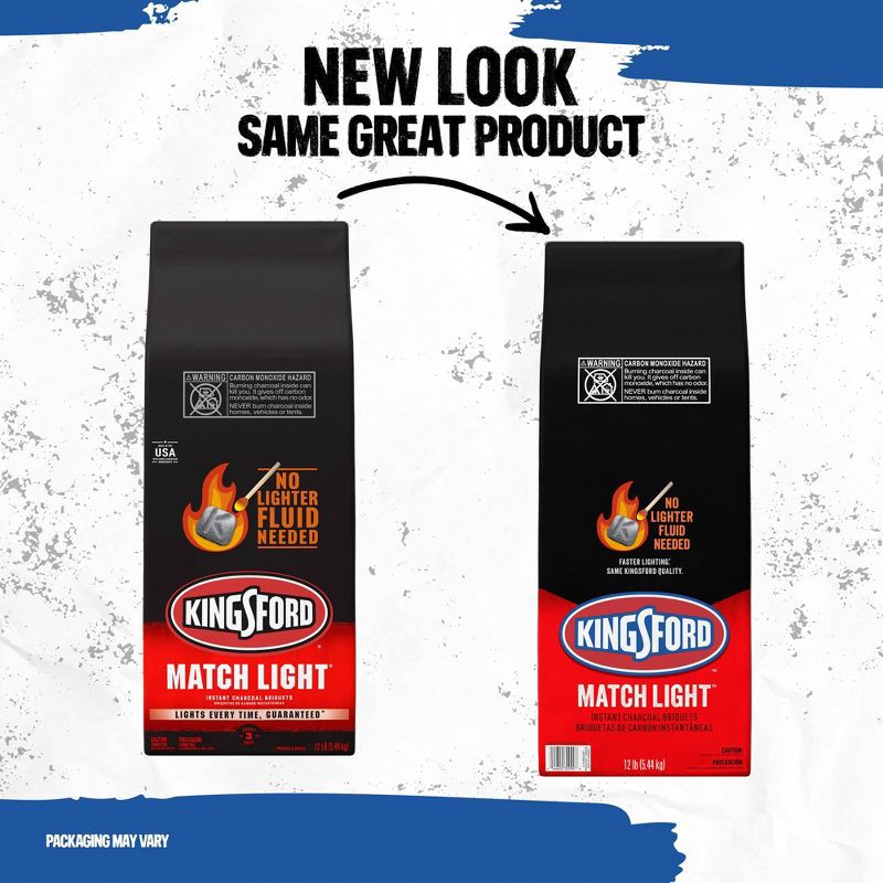 slide 2 of 12, Kingsford Match Light 12lbs Instant Charcoal Briquettes, 12 lb