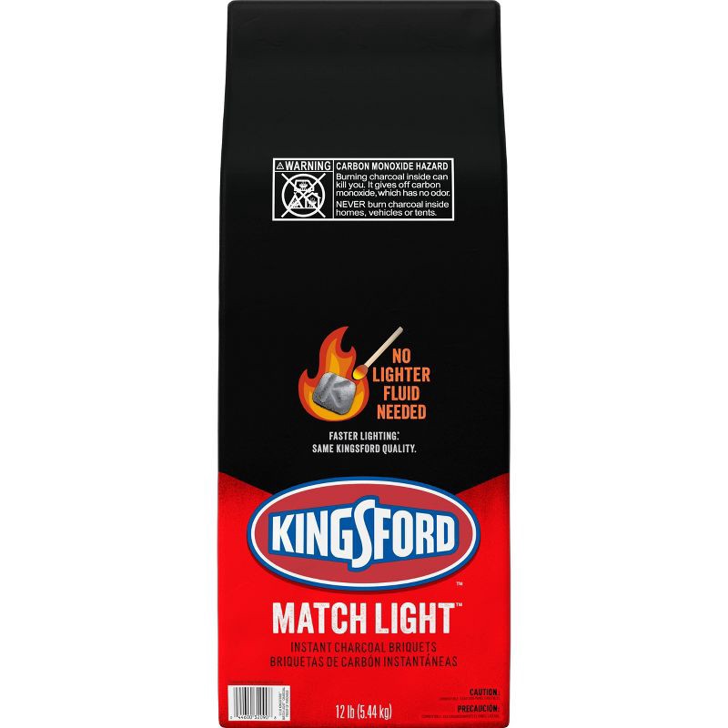 slide 11 of 12, Kingsford Match Light 12lbs Instant Charcoal Briquettes, 12 lb