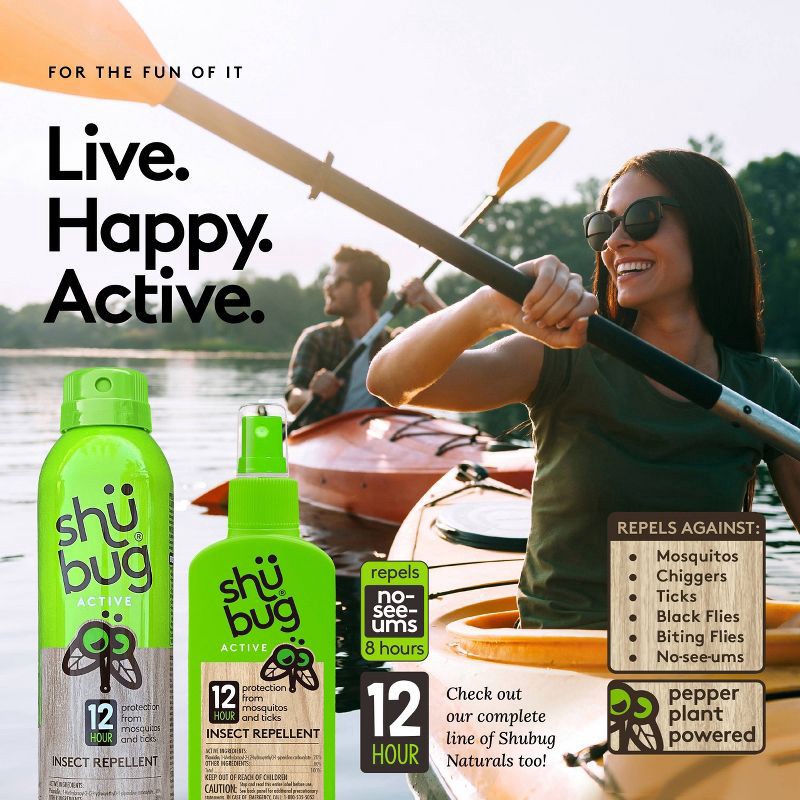 slide 3 of 7, Shubug Active Insect Repellent Pump Personal Bug Spray 4oz, 4 oz