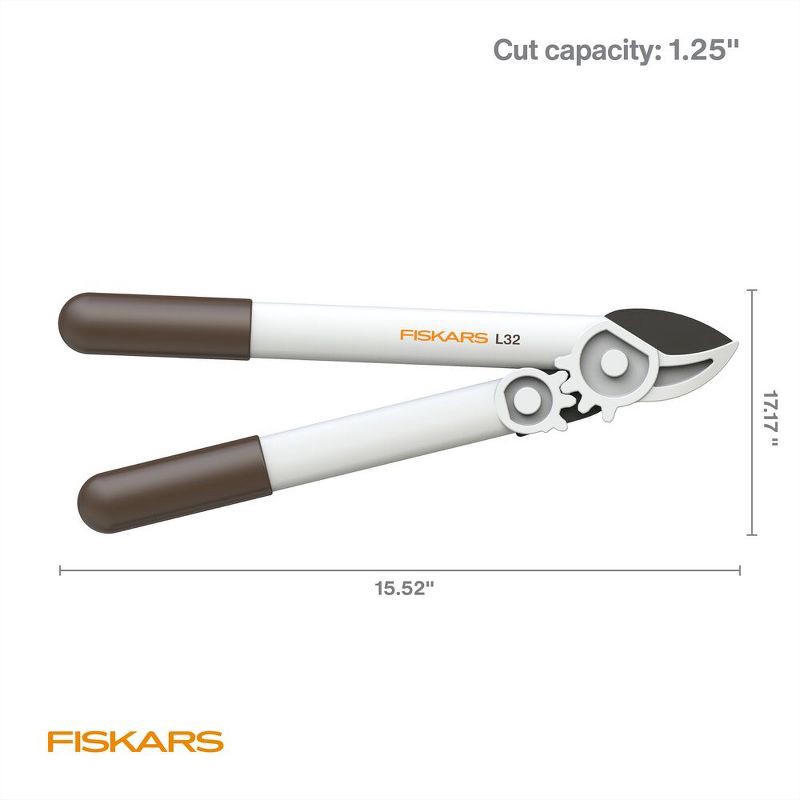 slide 7 of 7, Fiskars 15” PowerGear Lightweight Lopper, 1 ct