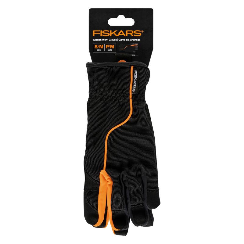 slide 5 of 5, Fiskars 2pc Adult Garden Work Gloves S/M, 2 ct
