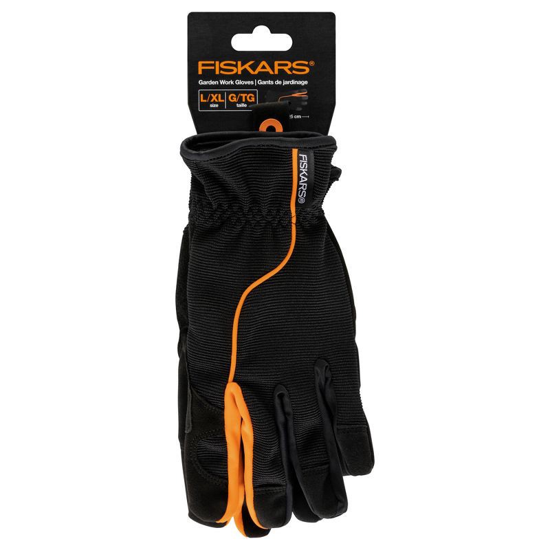 slide 5 of 5, Fiskars 2pc Adult Garden Work Gloves L/XL, 2 ct