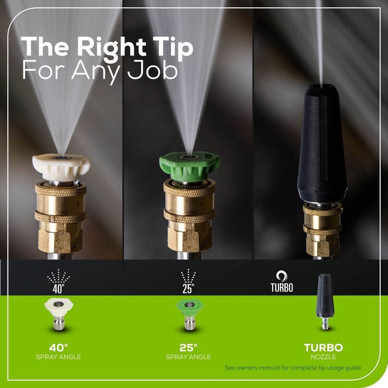 slide 7 of 9, Greenworks 1900 PSI 1.2 GPM Electric Pressure Washer, 1 ct