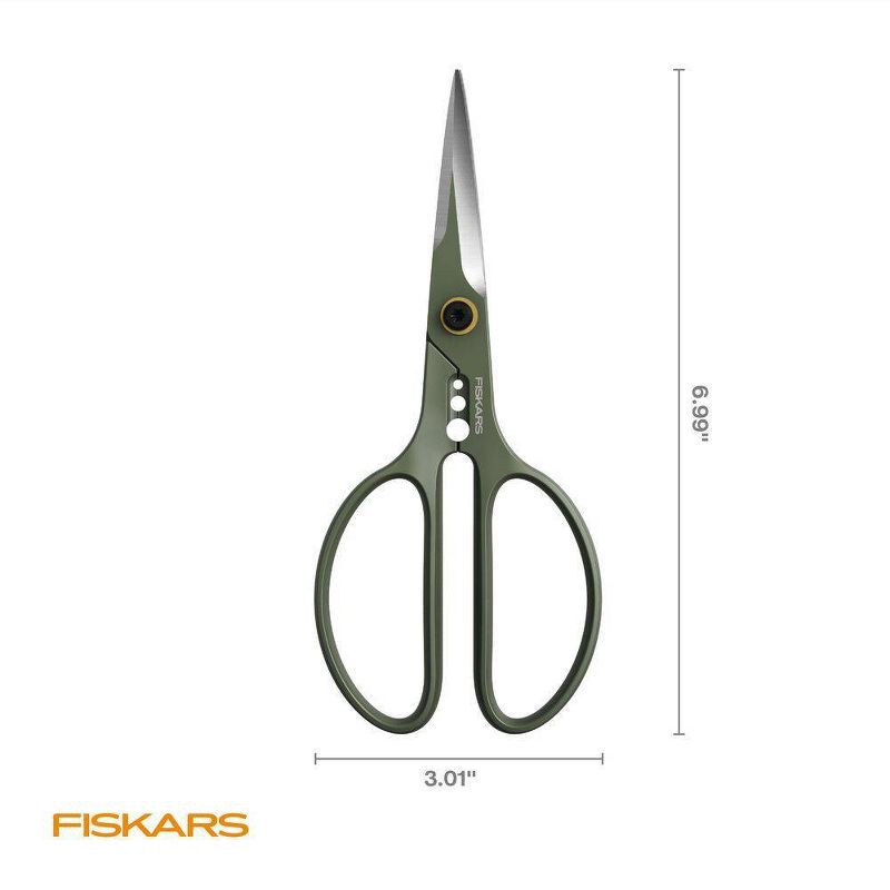 slide 3 of 8, Fiskars 2" Plant Snips Garden Shear, 1 ct