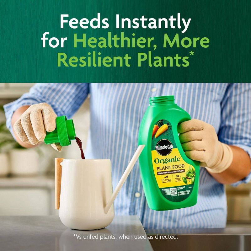 slide 5 of 10, Miracle-Gro Organics Liquid Plant Food Fertilizer 32oz, 32 oz