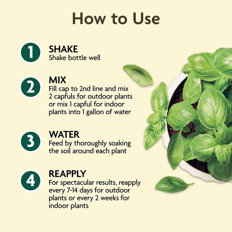 slide 6 of 10, Miracle-Gro Organics Liquid Plant Food Fertilizer 32oz, 32 oz