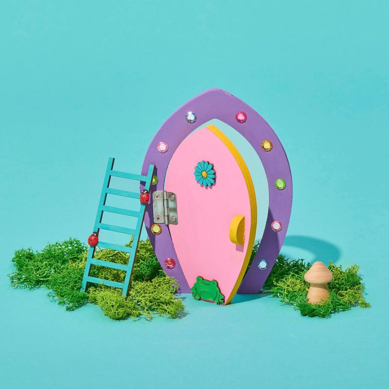 slide 2 of 7, Mud Puddle Society Fairy Door Garden Art Kit, 1 ct
