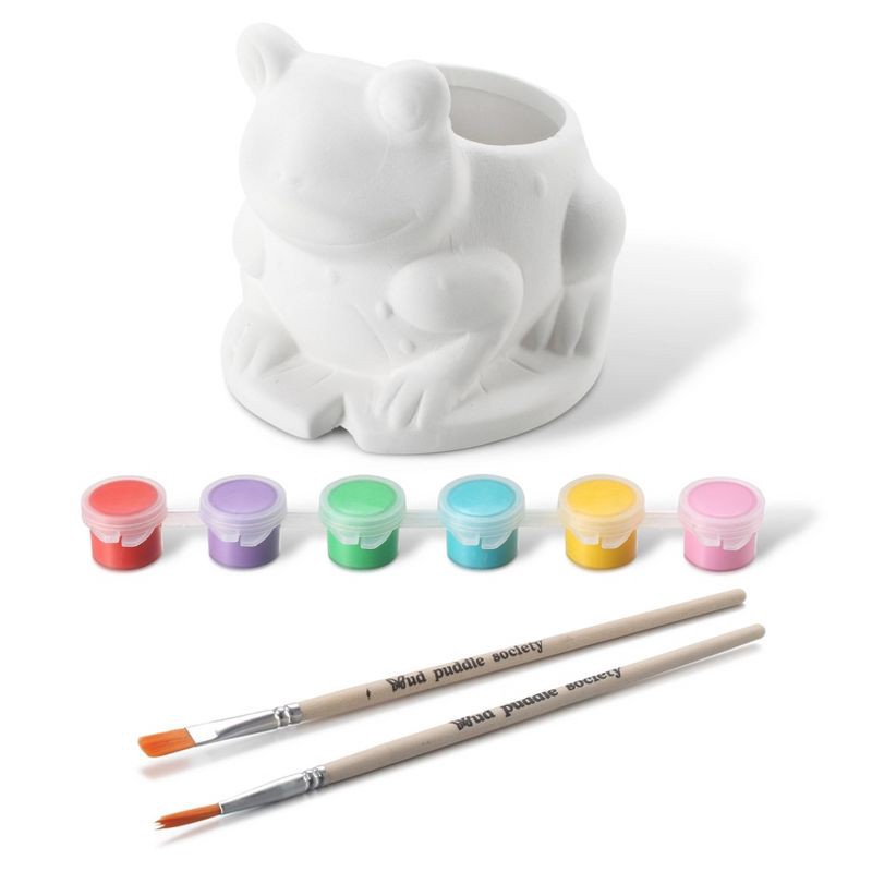 slide 3 of 7, Mud Puddle Society 9pc Frog Planter Garden Art Kit, 9 ct