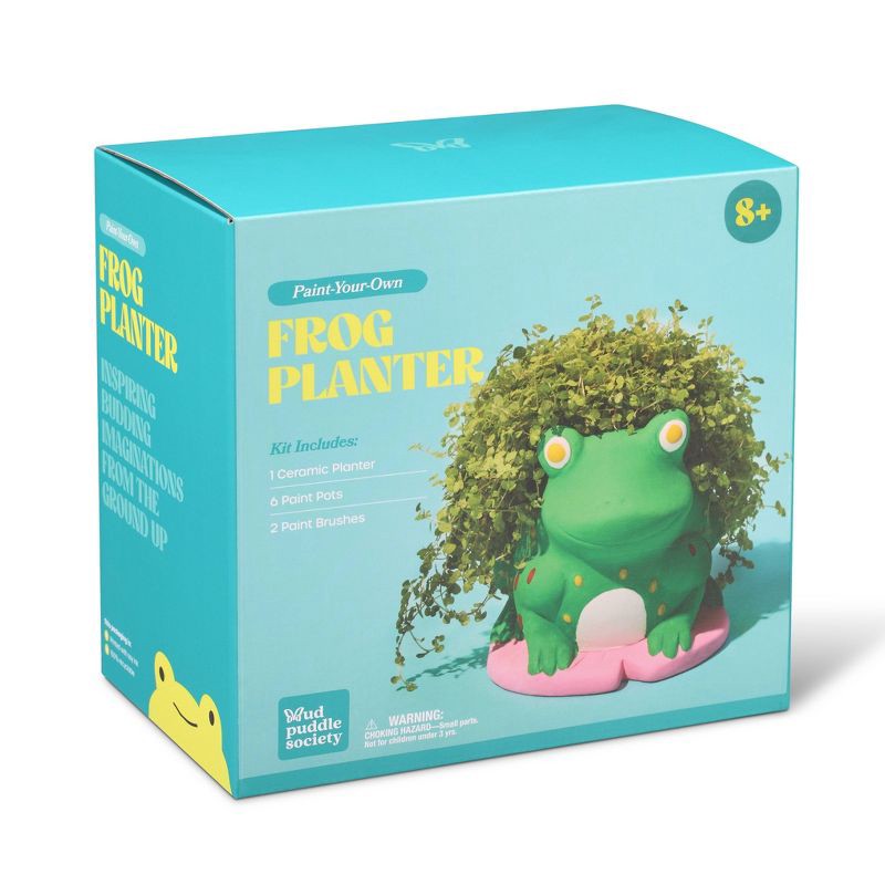 slide 4 of 7, Mud Puddle Society 9pc Frog Planter Garden Art Kit, 9 ct