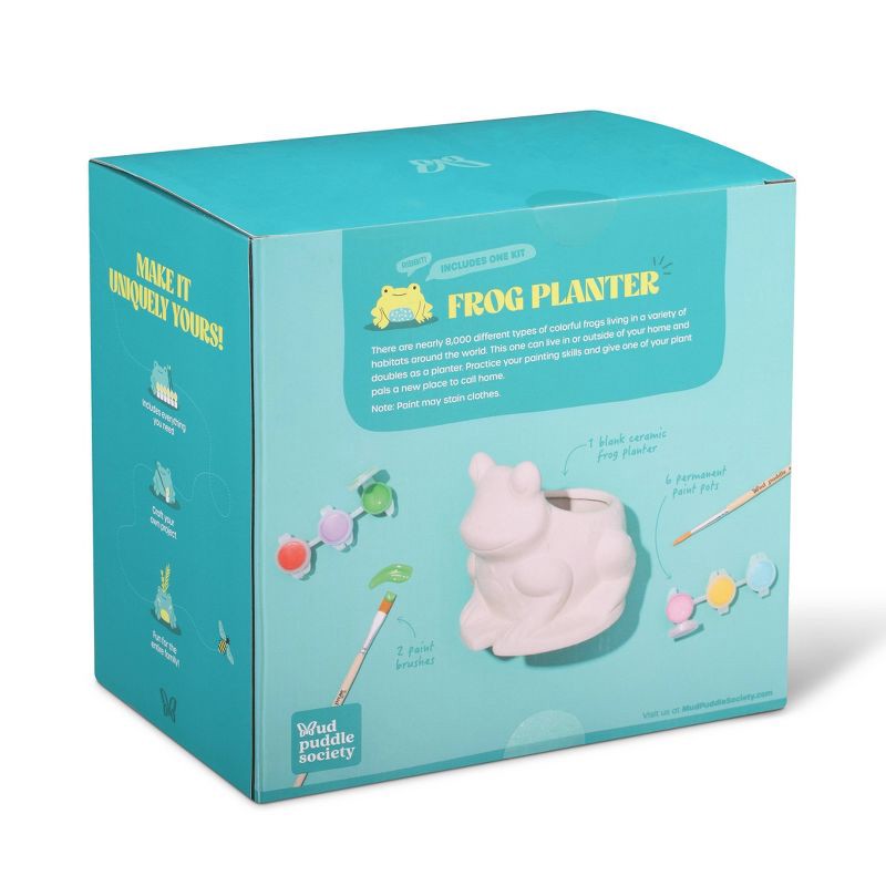 slide 5 of 7, Mud Puddle Society 9pc Frog Planter Garden Art Kit, 9 ct