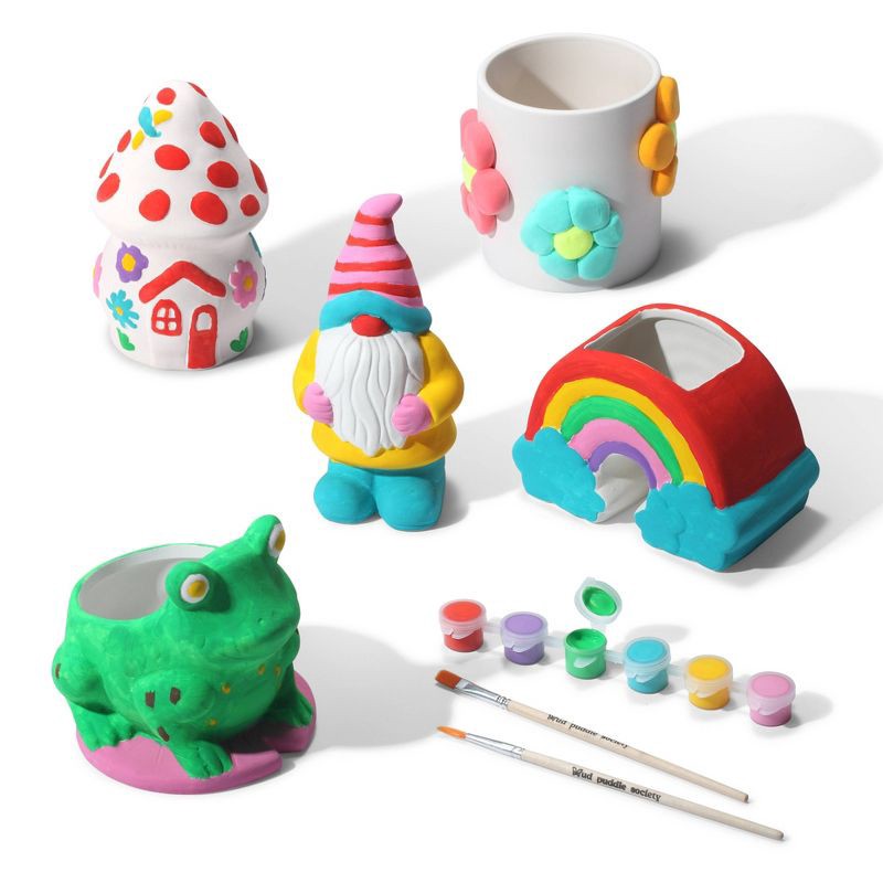 slide 6 of 7, Mud Puddle Society 9pc Frog Planter Garden Art Kit, 9 ct