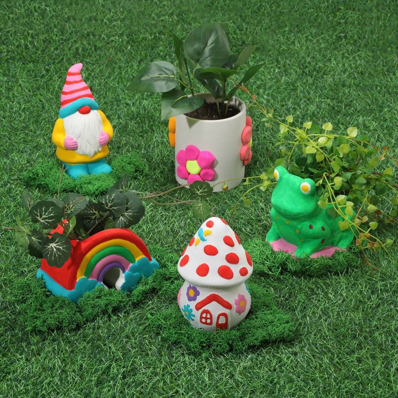 slide 7 of 7, Mud Puddle Society 9pc Frog Planter Garden Art Kit, 9 ct