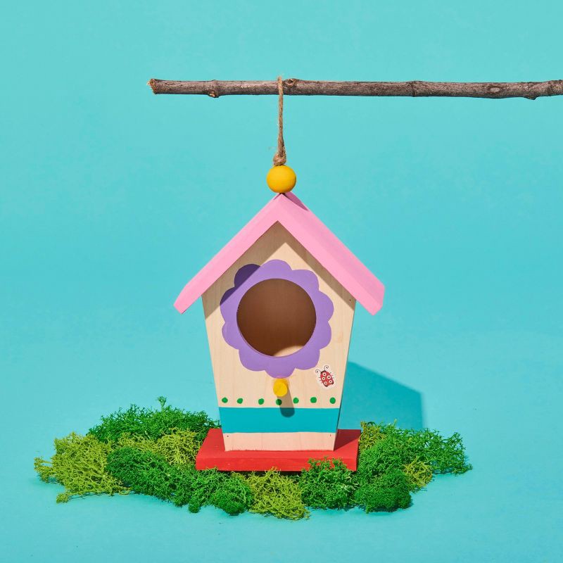 slide 2 of 7, Mud Puddle Society 4pc Bird House Garden Art Kit, 4 ct