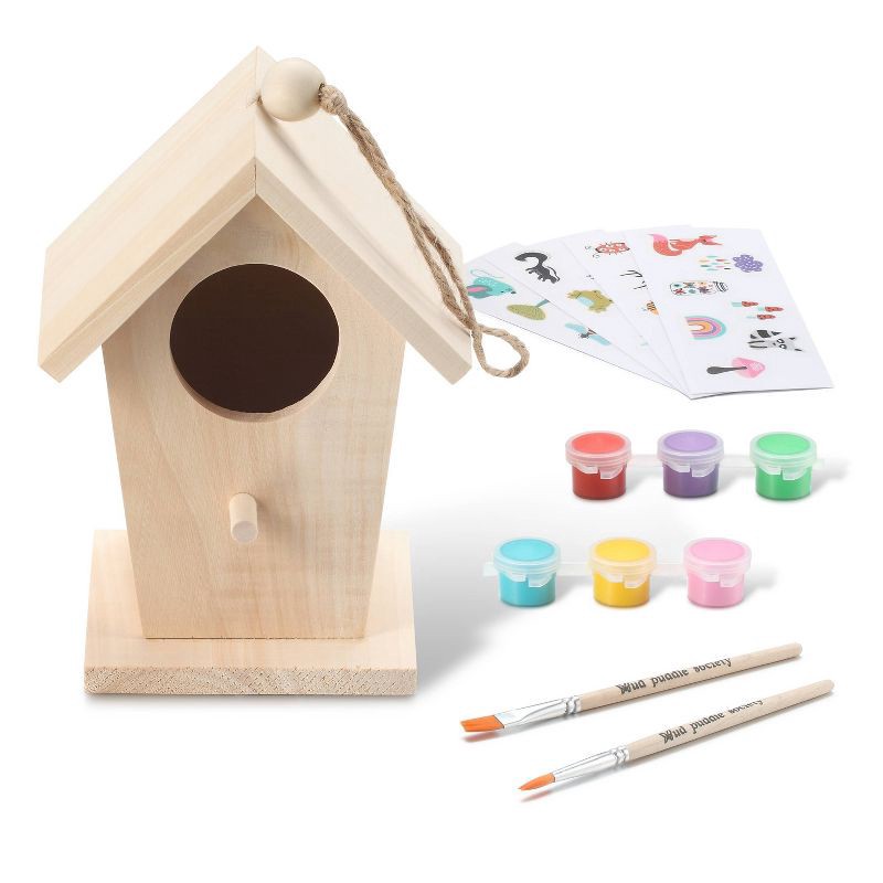 slide 3 of 7, Mud Puddle Society 4pc Bird House Garden Art Kit, 4 ct
