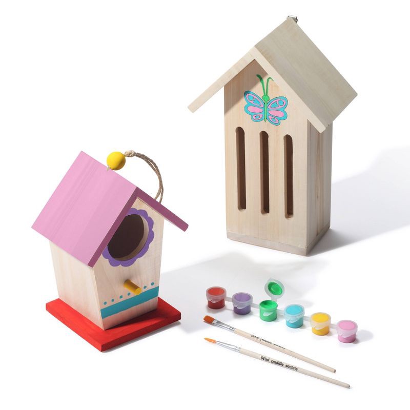 slide 7 of 7, Mud Puddle Society 4pc Bird House Garden Art Kit, 4 ct