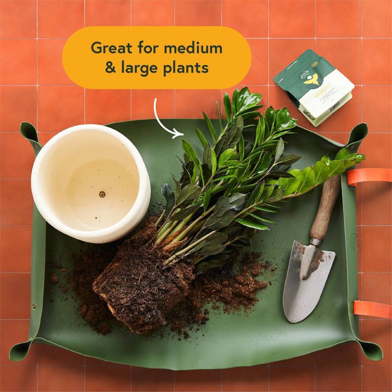 slide 2 of 6, WE THE WILD 3.3gal Potting Mat Green and Reusable Debris Container, 3.3 gal