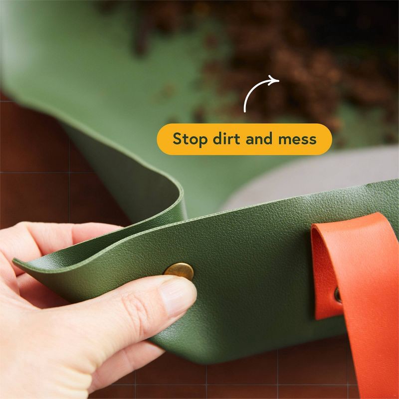slide 3 of 6, WE THE WILD 3.3gal Potting Mat Green and Reusable Debris Container, 3.3 gal
