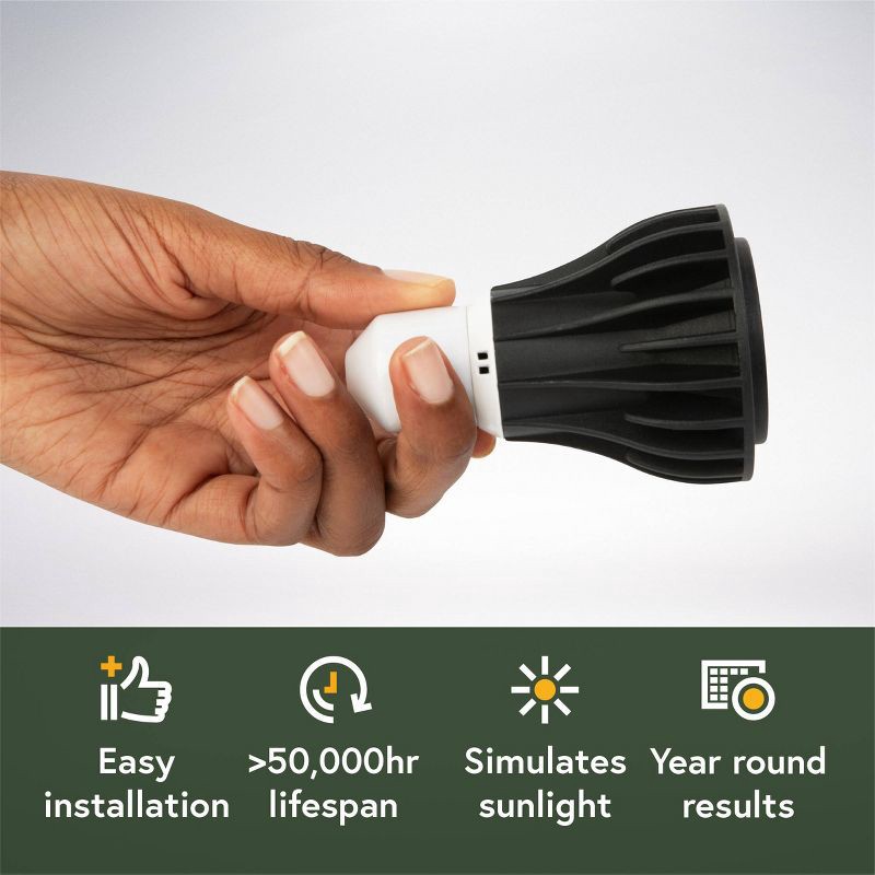 slide 6 of 6, WE THE WILD 11W LED Instant Sun Grow Bulb Black, 1 ct