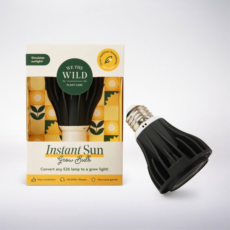 slide 1 of 6, WE THE WILD 11W LED Instant Sun Grow Bulb Black, 1 ct