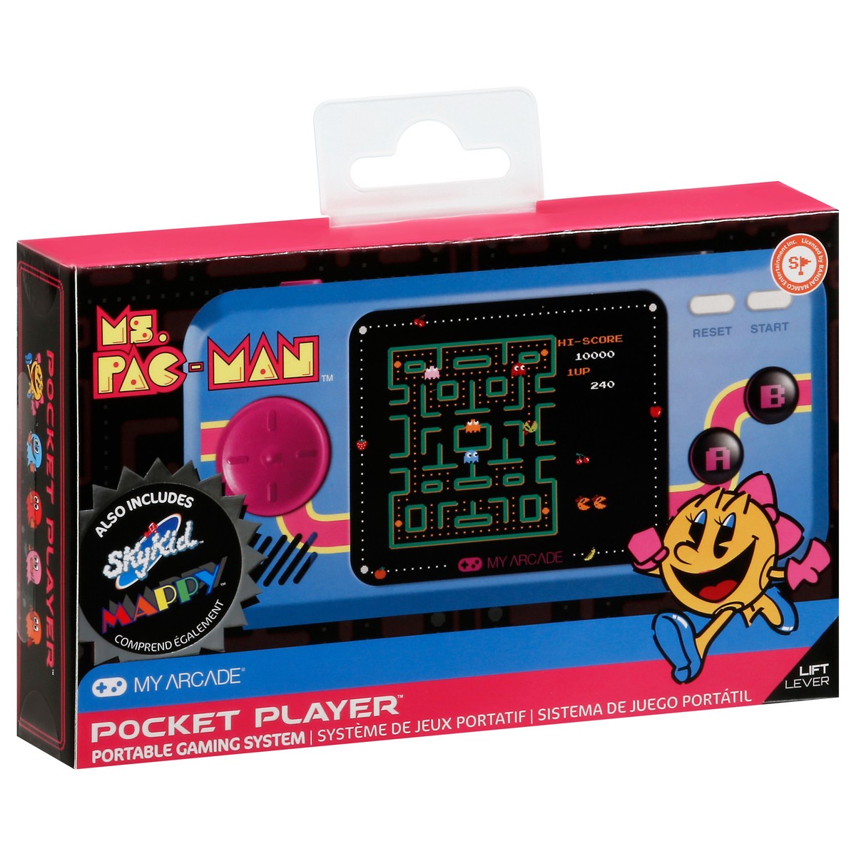 slide 2 of 9, My Arcade Ms. Pac-Man Pocket Player 1 ea, 1 ct