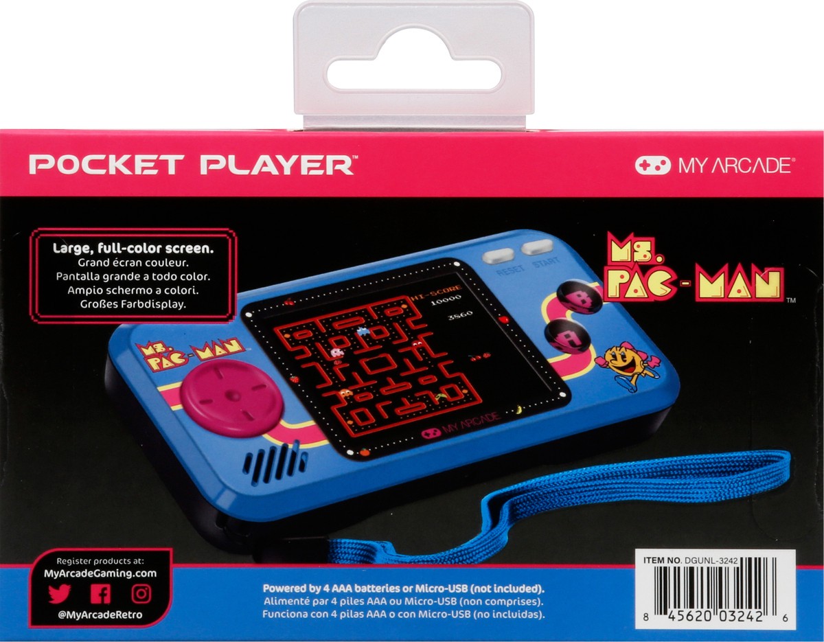 slide 5 of 9, My Arcade Ms. Pac-Man Pocket Player 1 ea, 1 ct