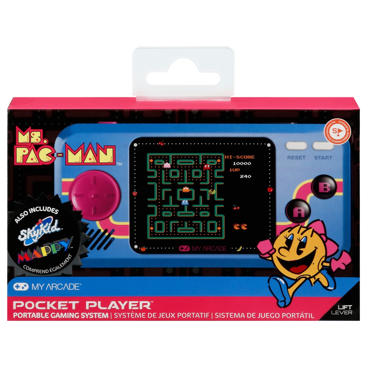 slide 1 of 9, My Arcade Ms. Pac-Man Pocket Player 1 ea, 1 ct