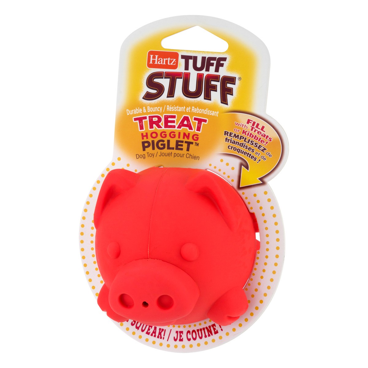 slide 7 of 11, Hartz Tuff Stuff Treat Hogging Piglet Dog Toy 1 ea, 1 ct