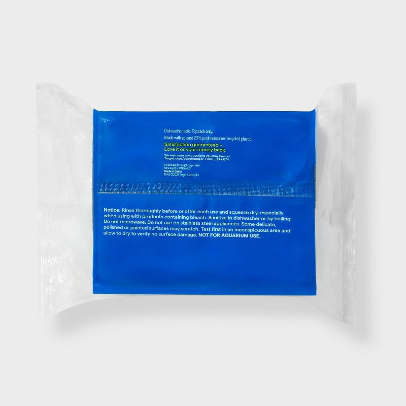 slide 3 of 3, Non-Scratch Scrub Multi-Surface Sponges - 6ct - up&up™, 6 ct