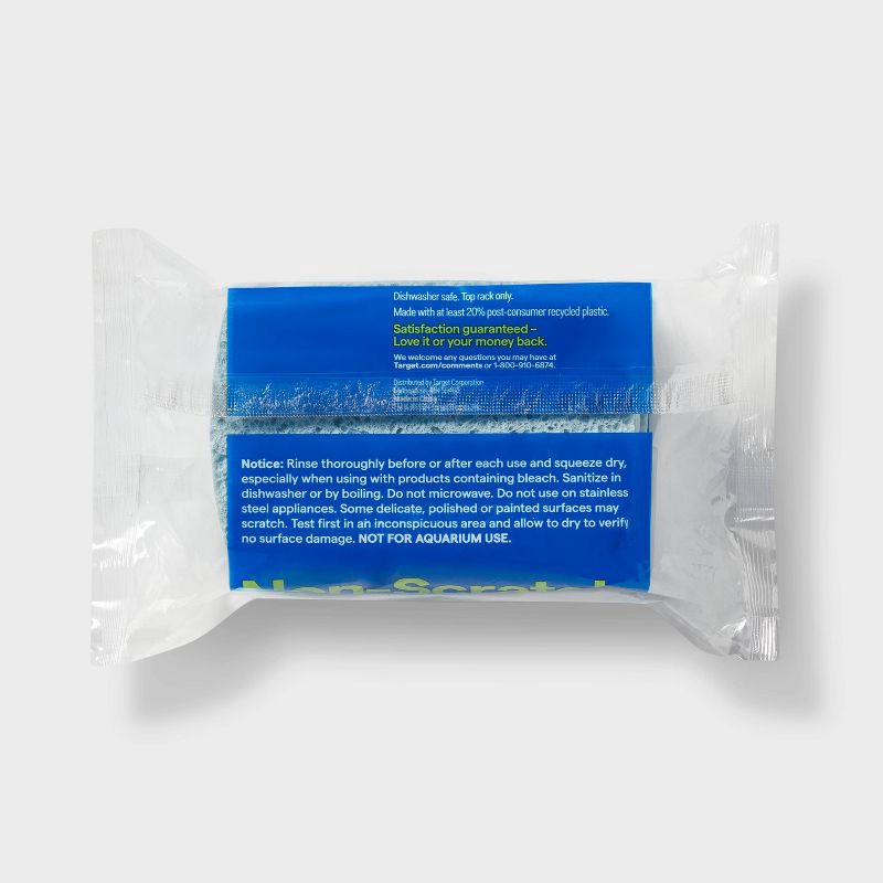 slide 3 of 3, Non-Scratch Scrub Multi-Surface Sponges - 3ct - up&up™, 3 ct
