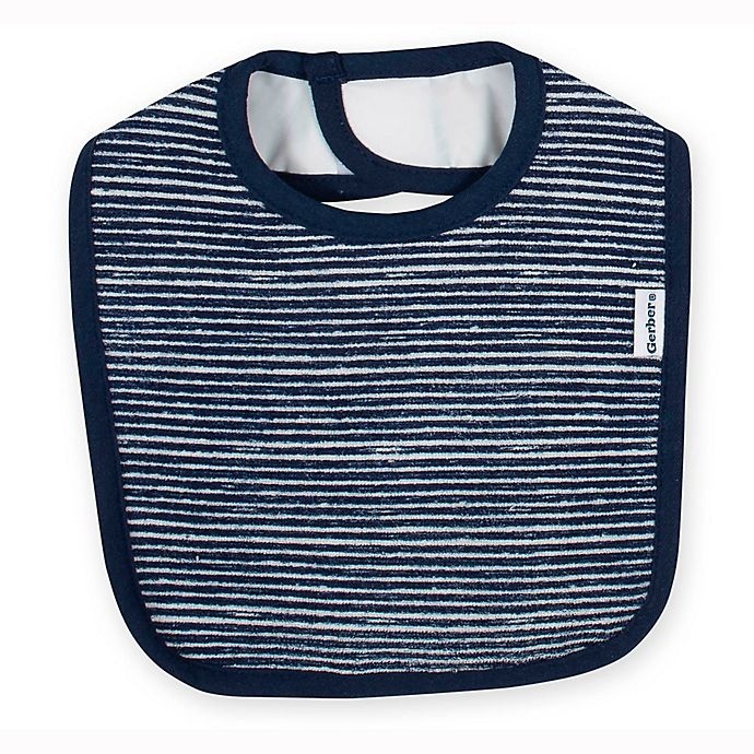 slide 3 of 4, Gerber Animal Cotton Bibs - Blue, 3 ct