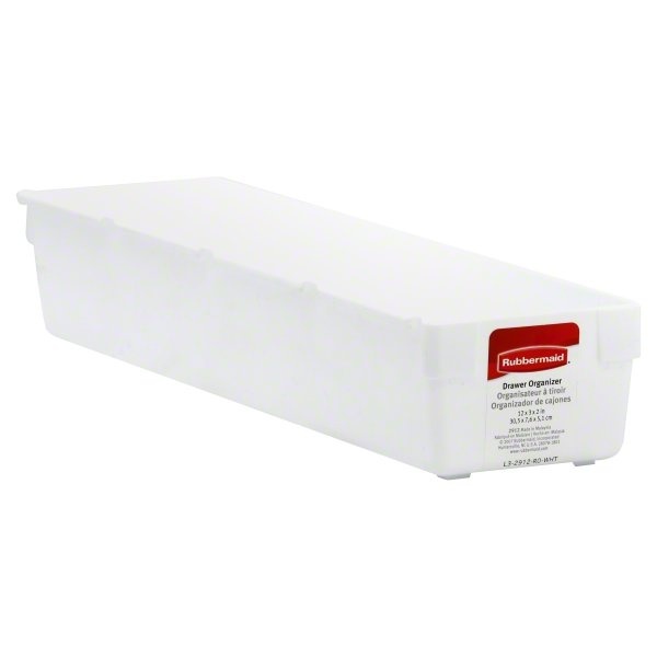 slide 1 of 1, Rubbermaid White Drawer Organizer, 1 ct