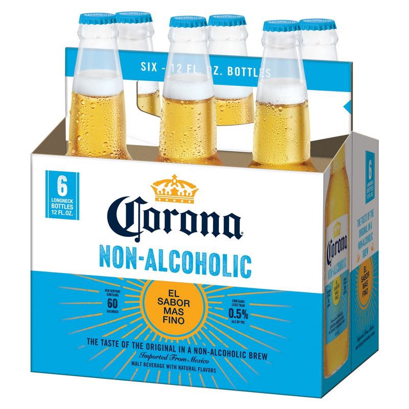 slide 11 of 11, Corona Non-Alcoholic - 6pk/12 fl oz Bottles, 6 ct; 12 fl oz