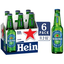 Heineken 0.0 Non-Alcoholic Beer - 6pk/11.2 fl oz Bottles