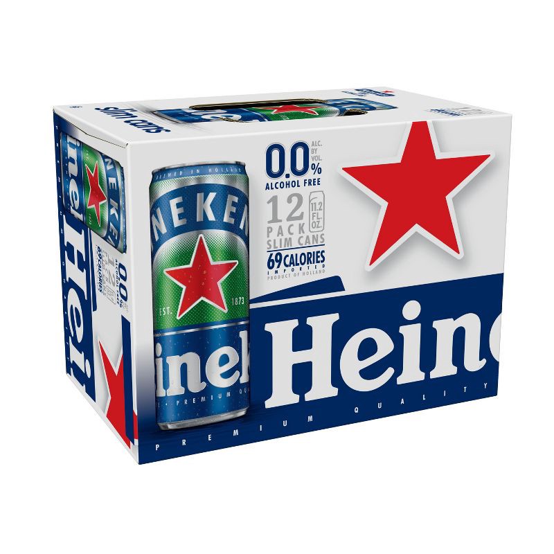 slide 2 of 9, Heineken 0.0 Non-Alcoholic Beer -12 Pk/11.2 fl oz Cans, 12 ct, 11.2 fl oz