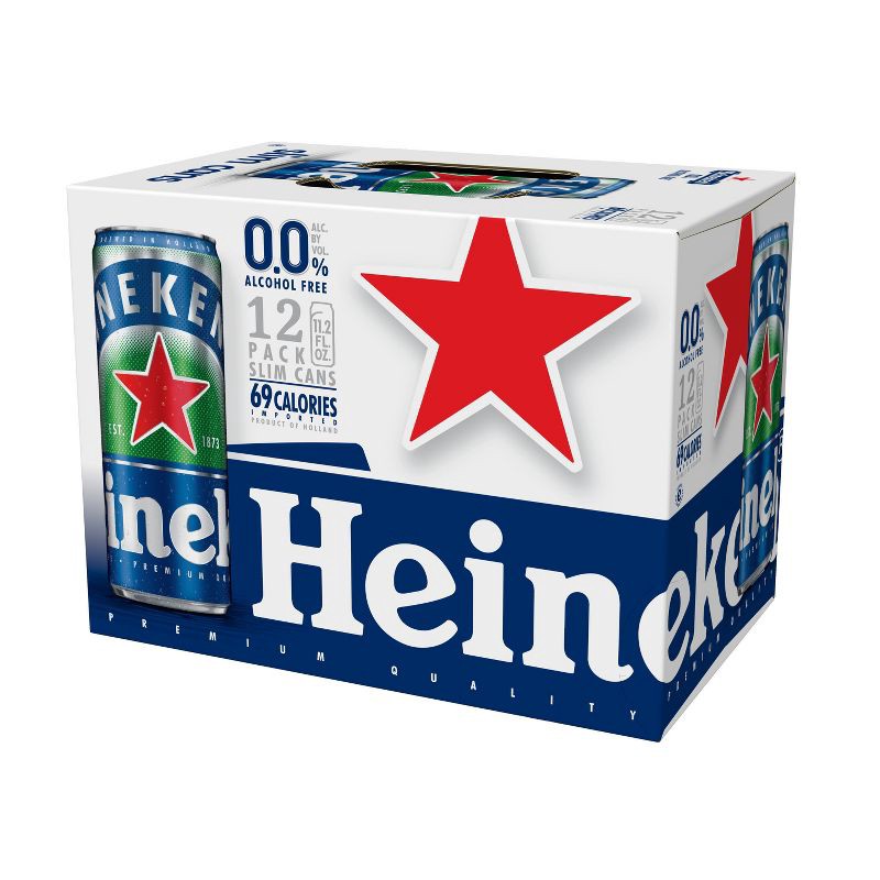 slide 8 of 9, Heineken 0.0 Non-Alcoholic Beer -12 Pk/11.2 fl oz Cans, 12 ct, 11.2 fl oz