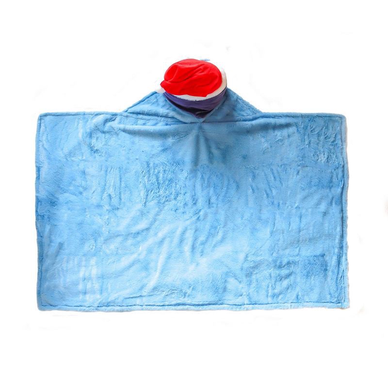 slide 4 of 4, Bluey Santa Hat Hooded Blanket, 1 ct